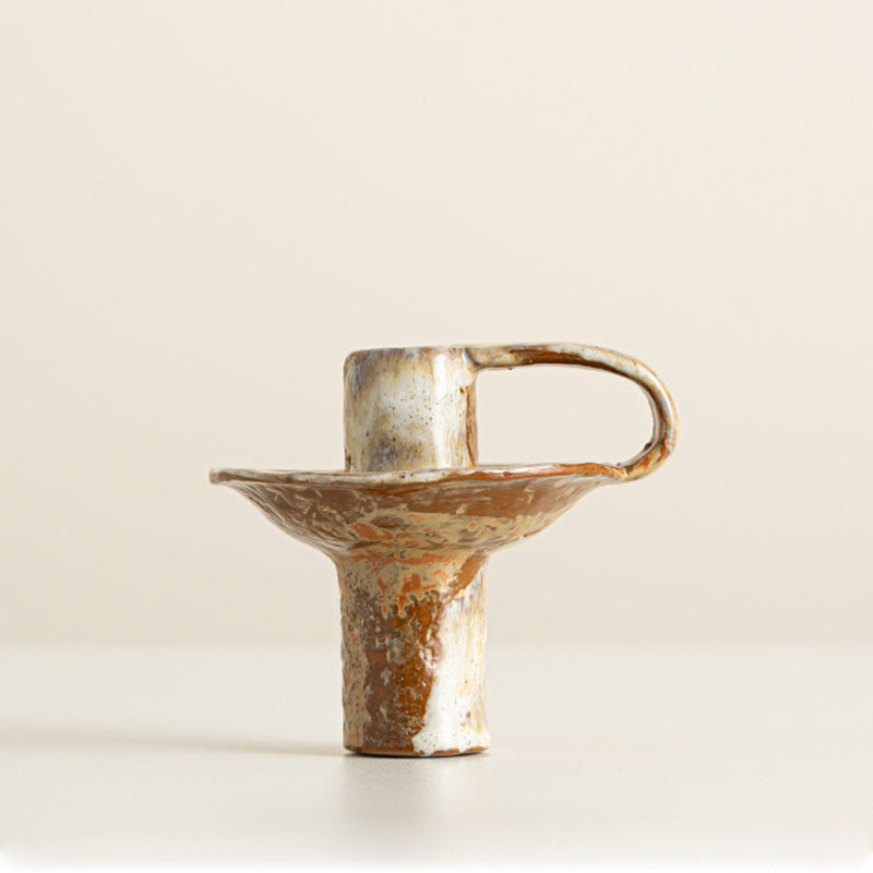 Handcrafted Earthy Aesthetic Ceramic Candle Holder