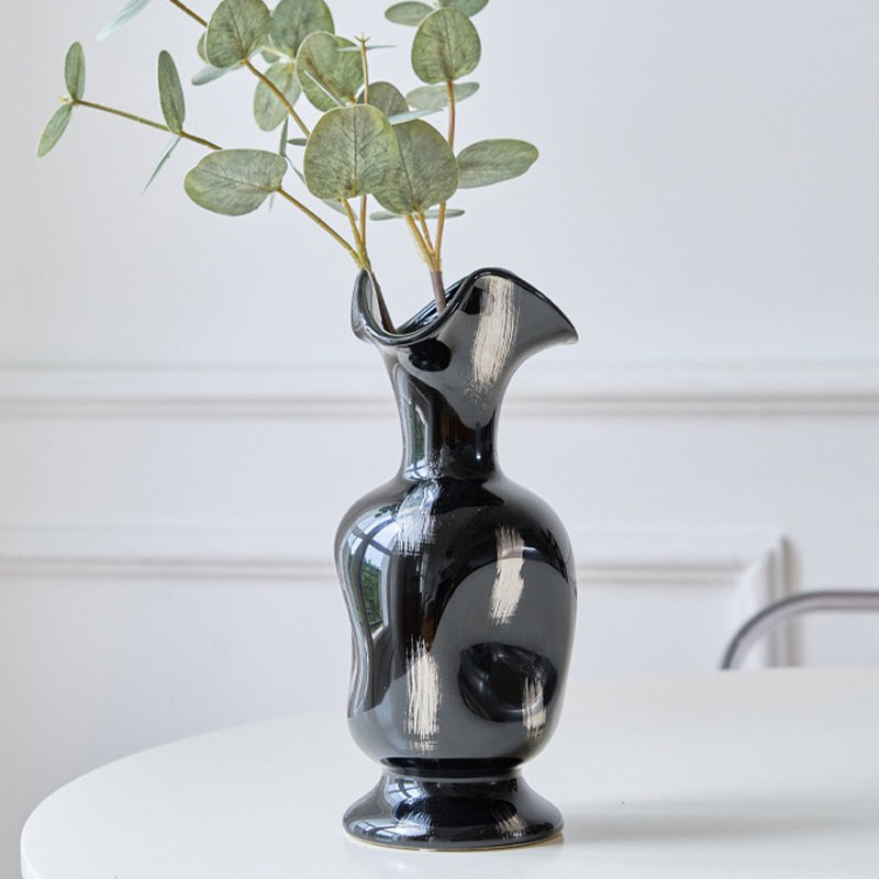 Elegance Wave Ceramic Vase