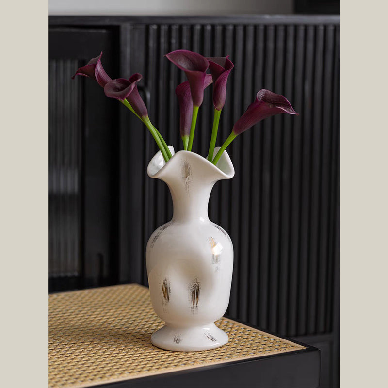 Elegance Wave Ceramic Vase