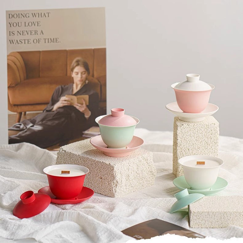 Gradient Glaze Teacup Scented Candle