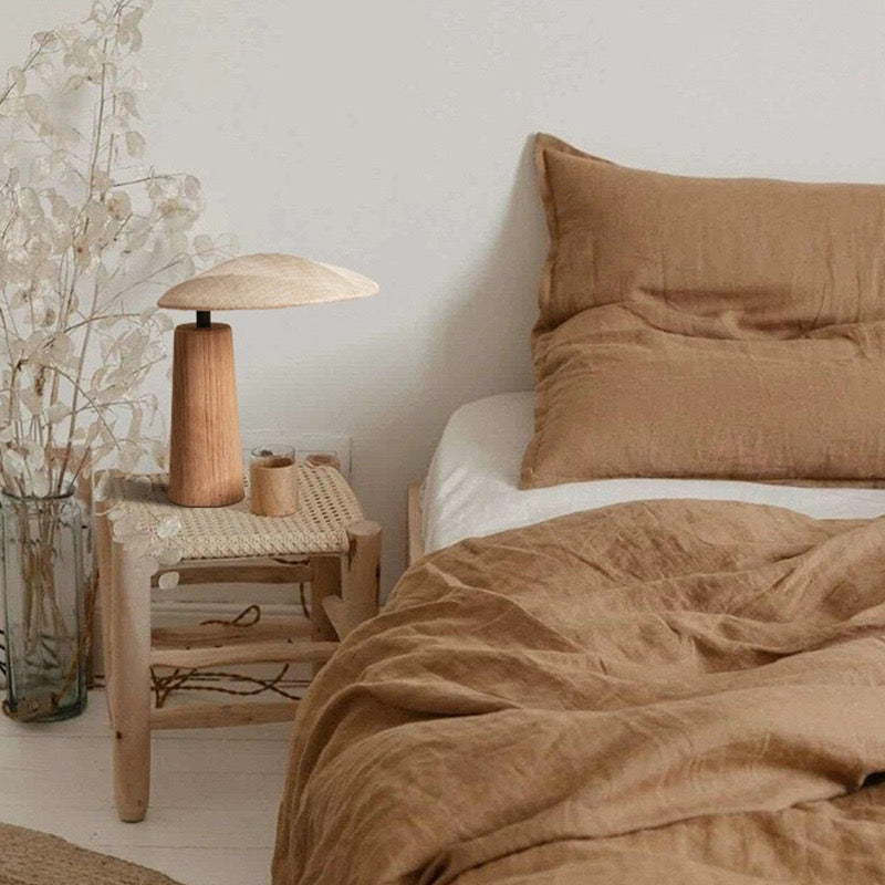 Wabi-Sabi Retro LED Table Lamp - Minimalist Vintage Aesthetic Cozy Night Light