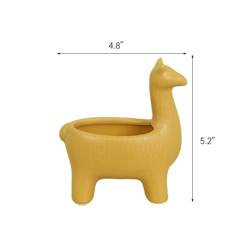 Llama Key Holder Tray - Ceramic Catchall for Keys, Jewelry, and Desk Decor