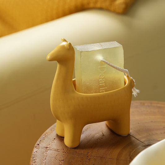 Llama Key Holder Tray - Ceramic Catchall for Keys, Jewelry, and Desk Decor